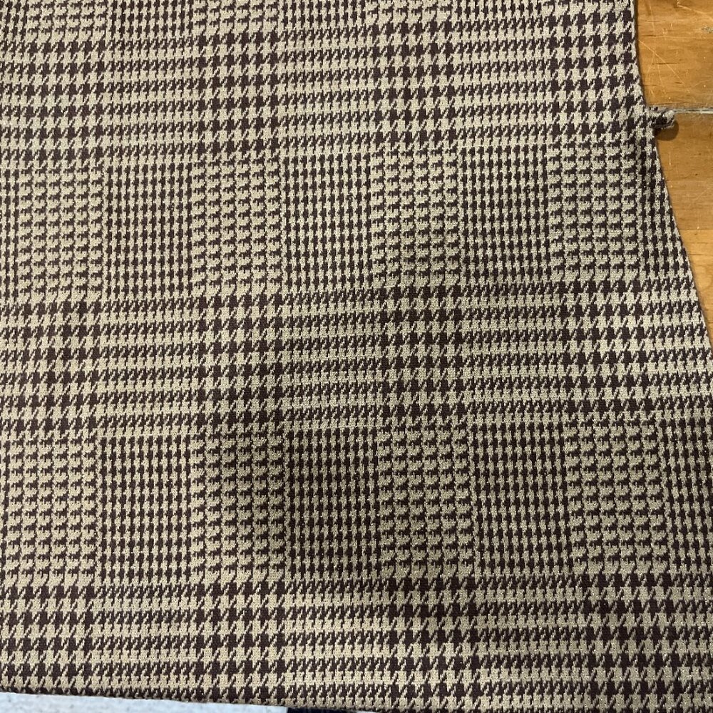 Vintage 70s Houndstooth Dress with Gold Sparkles, Sleeveless, Small - Picture 9 of 9